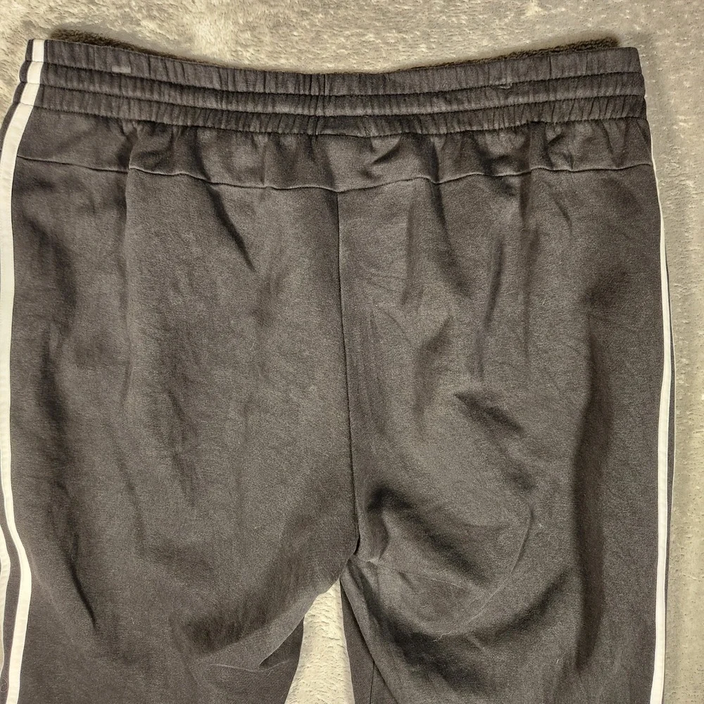 Adidas‎ Joggers Mens 2XL Black Excellent 3-Stripes Tapered Sweatpants DP2384